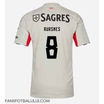 Benfica Fredrik Aursnes #8 Tricou Fotbal Replică 2025-26 Barbati Deplasare